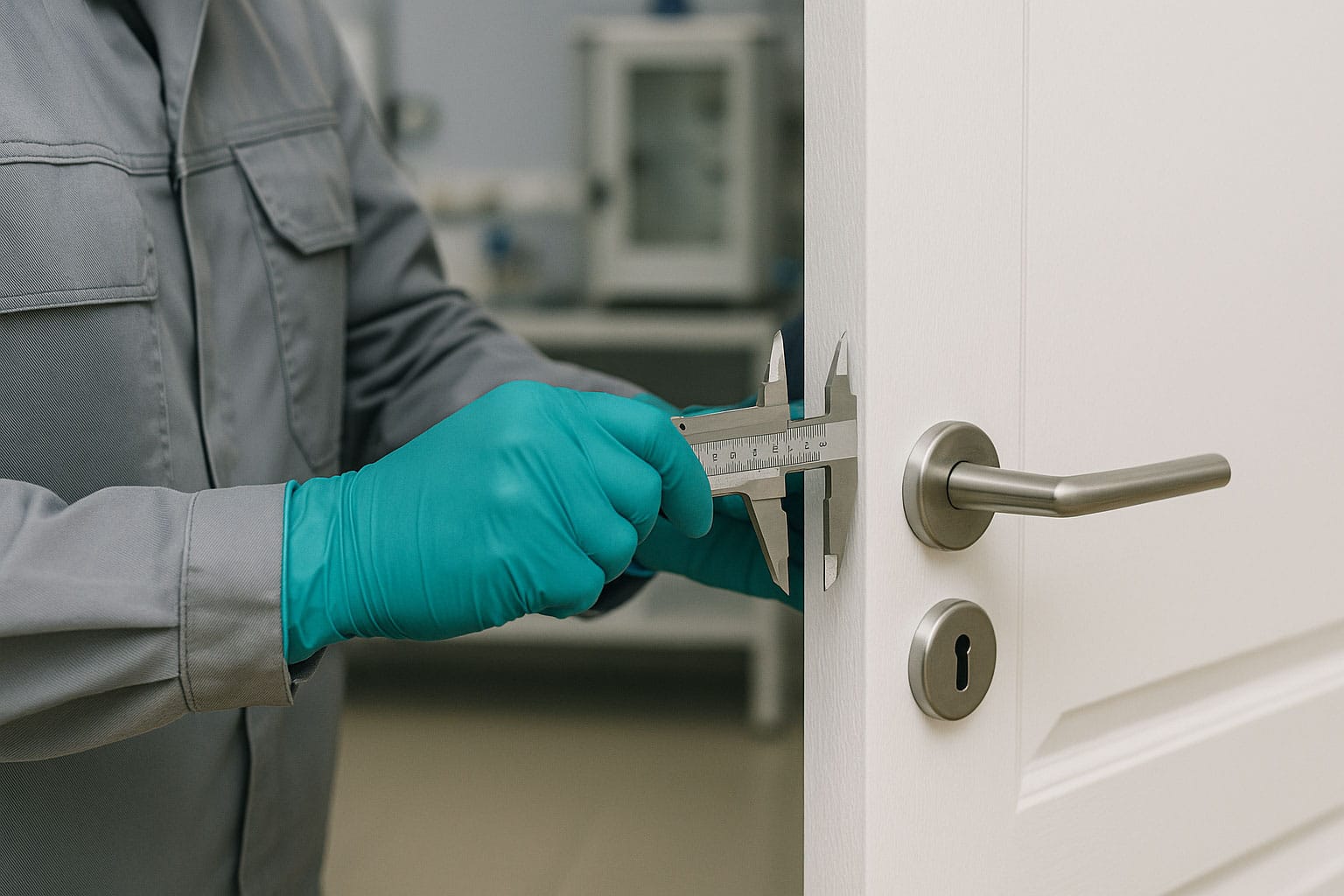 Testes de qualidade em porta pronta garantem resistência e uso