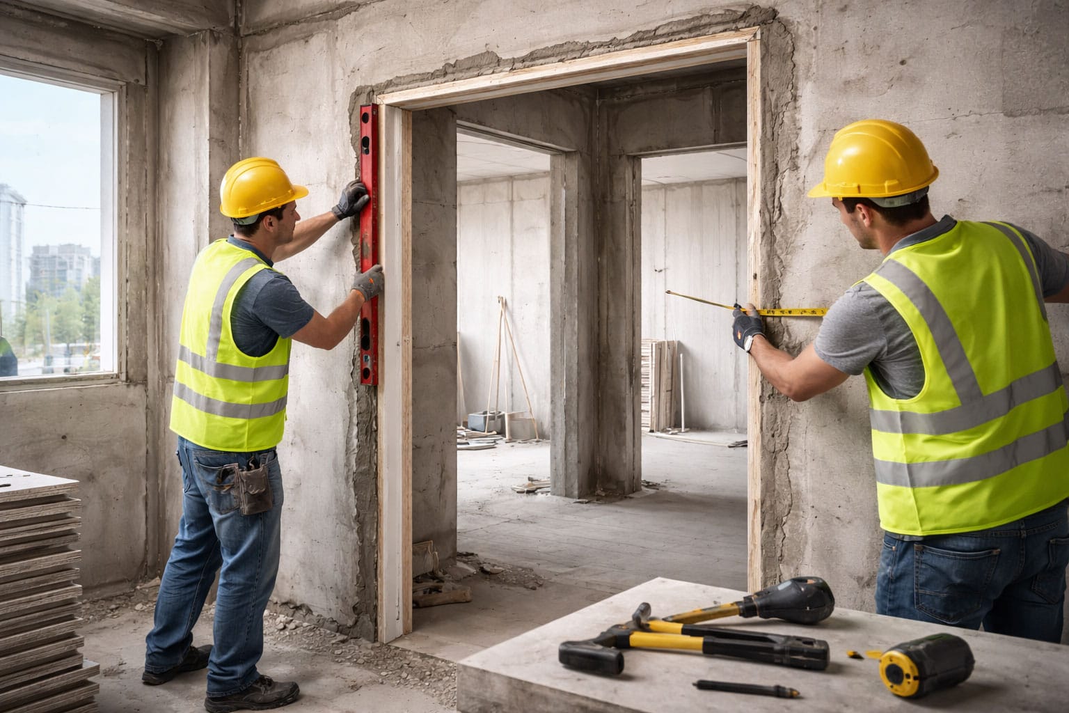 Preparo correto do vão evita problemas em portas prontas