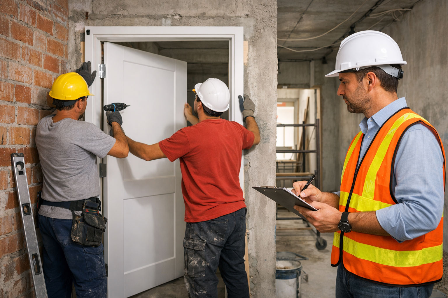 Porta pronta certificada: segurança técnica para engenheiros e construtoras